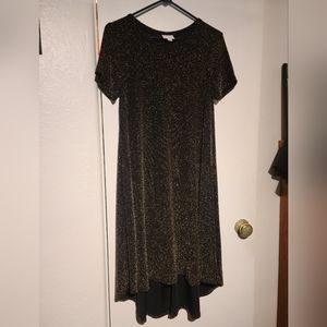 Lularoe Carly XS Black and Gold